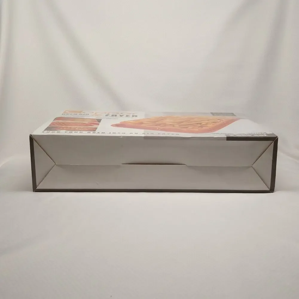 Copper Oven Air Fryer Crisper Basket Tray 2 Piece Set Non Stick New Box